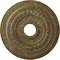 Ekena Millwork Oldham Ceiling Medallion (Canopies up to 8 5/8"), 18"OD x 3 3/8"ID x 7/8"P, Mississippi Mud Crackle CM18OL1MMC - alternate 1
